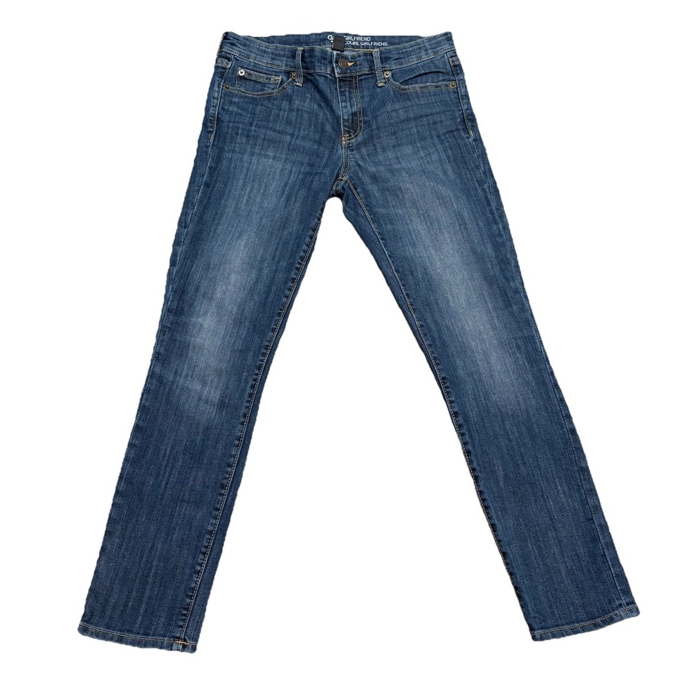 Gap Girlfriend Jeans Women‎ 26R Blue Medium Wash Stretch Denim